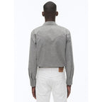 Gray Cotton Western Shirt - Dark Gray