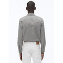 Gray Cotton Western Shirt - Dark Gray