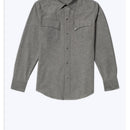 Gray Cotton Western Shirt - Dark Gray