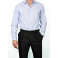 Fursac - Sky Blue Shirt In Micro Weave Cotton - Sky Blue