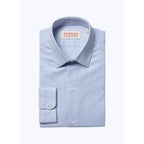 Fursac - Sky Blue Shirt In Micro Weave Cotton - Sky Blue