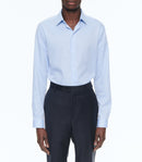 Fursac - Chemise Bleue En Twill De Coton - Bleu