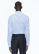 Fursac - Chemise Bleue En Twill De Coton - Bleu