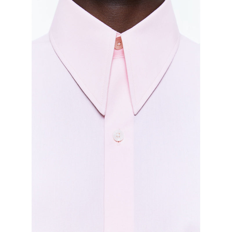 Camisa Rosa Con Cuello Lanza - Rosa Pálido