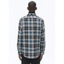 Chemise À Col Hirondelle En Coton Gratté - Noir - Tartan Breton