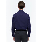 Camicia a quadri con tasche applicate - Blu navy