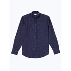 Camicia a quadri con tasche applicate - Blu navy