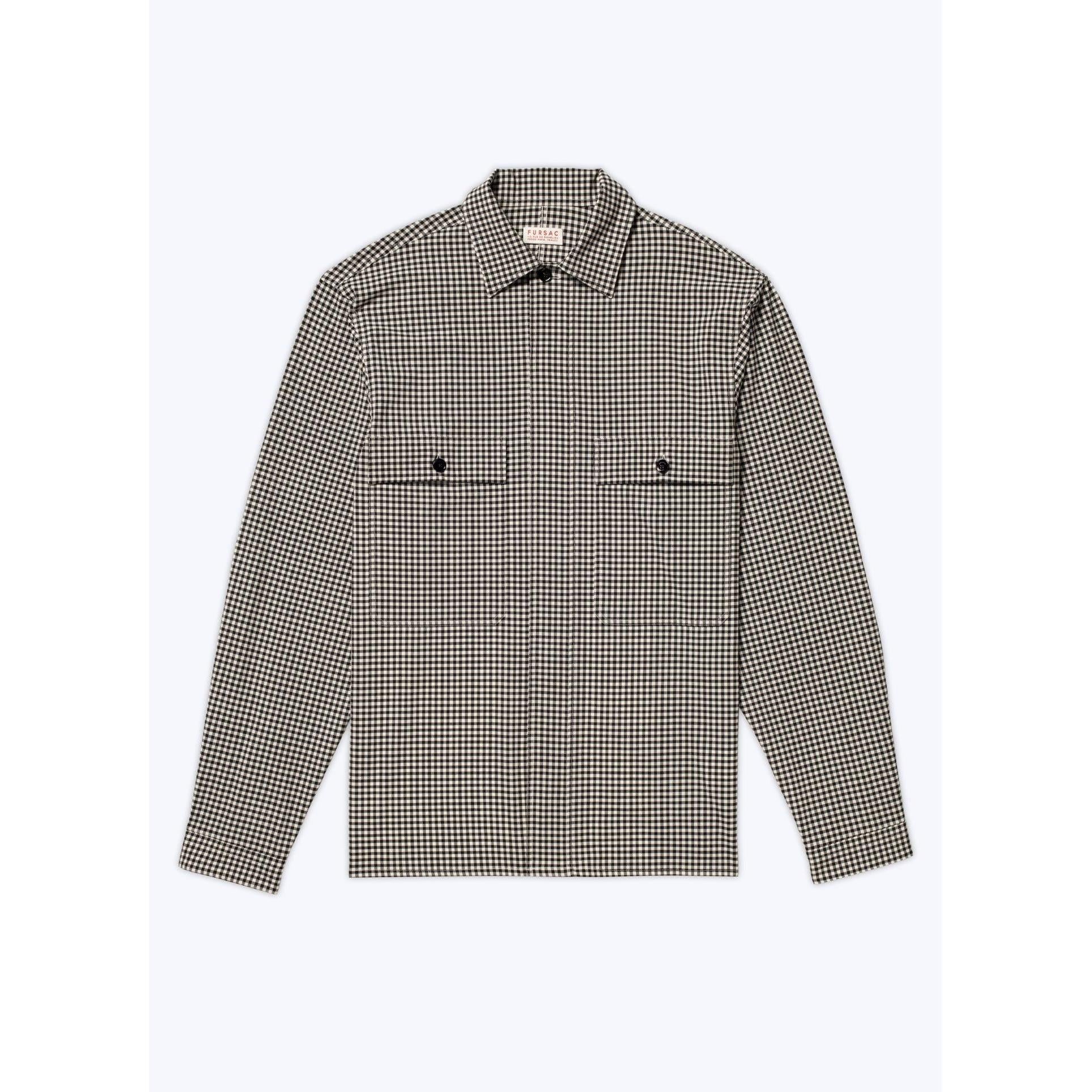 Fursac - Chemise Droite En Coton Gratté Biologique