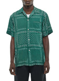 Chemise Manches Courtes Imprimé Bandana - Émeraude