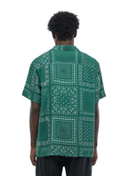 Chemise Manches Courtes Imprimé Bandana - Émeraude