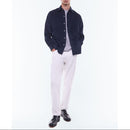 Chemise Velours Mille Raies Poches Poitrine - Marine