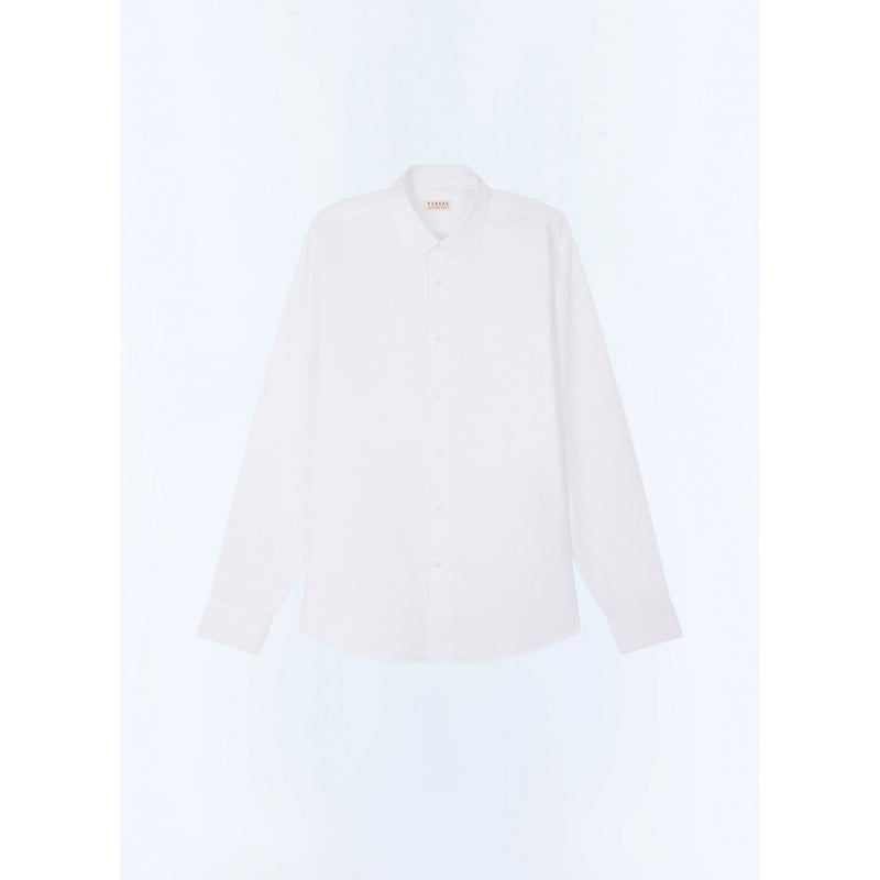 Plain Poplin Try-On Shirt - White