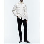 Surchemise En Flanelle De Coton - Ecru