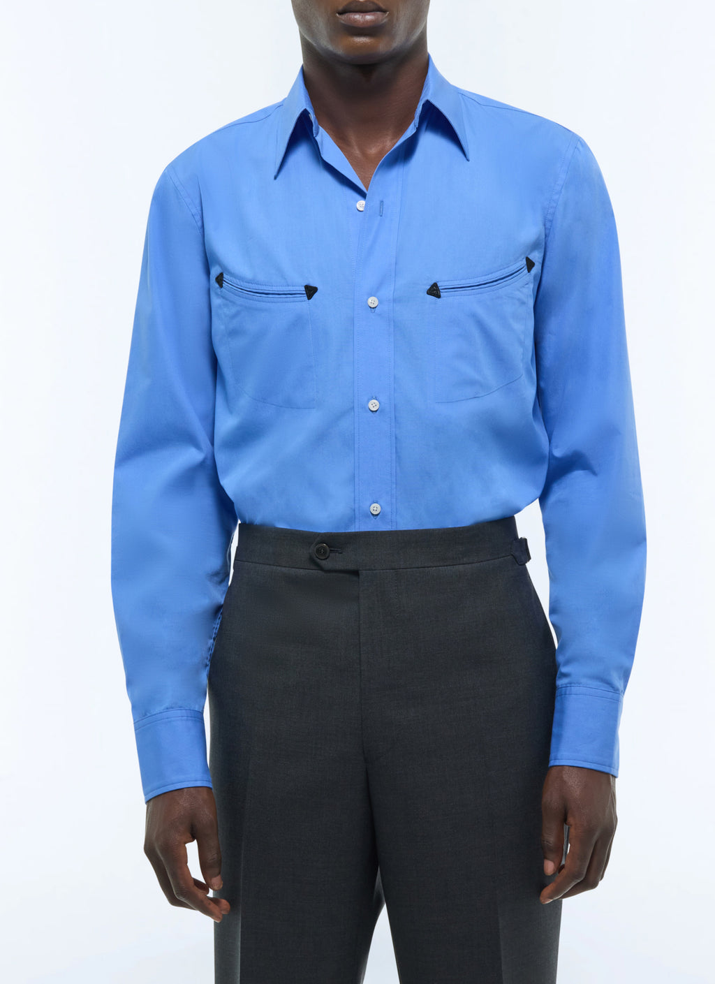 Chemise Western En Popeline - Bleuet