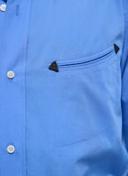 Chemise Western En Popeline - Bleuet