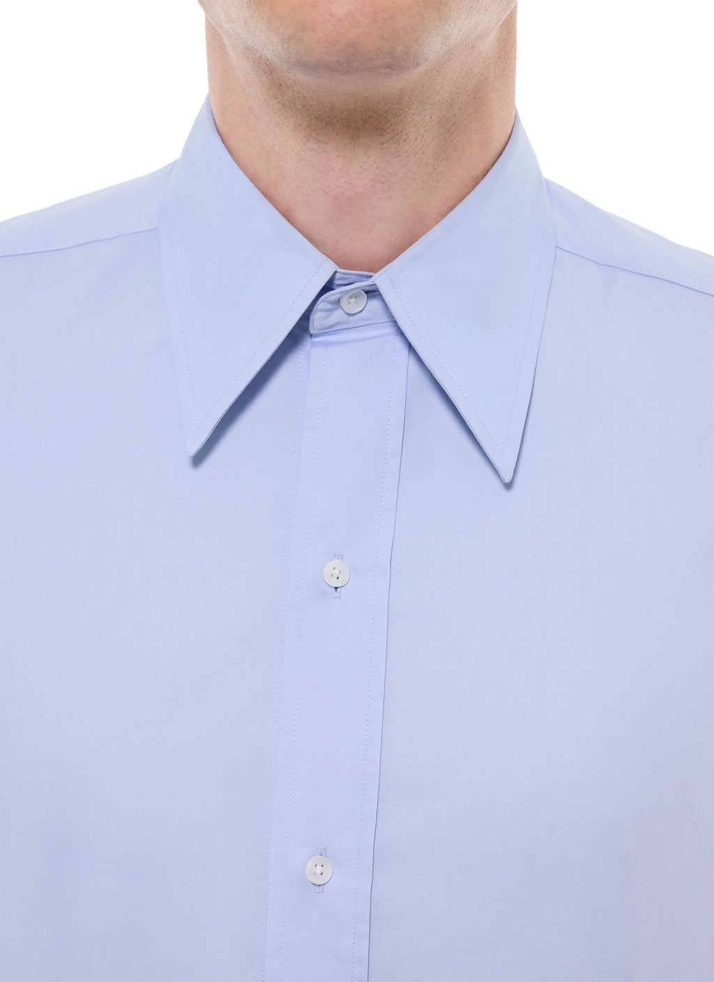 Chemise Col Pointe Souple - Ciel