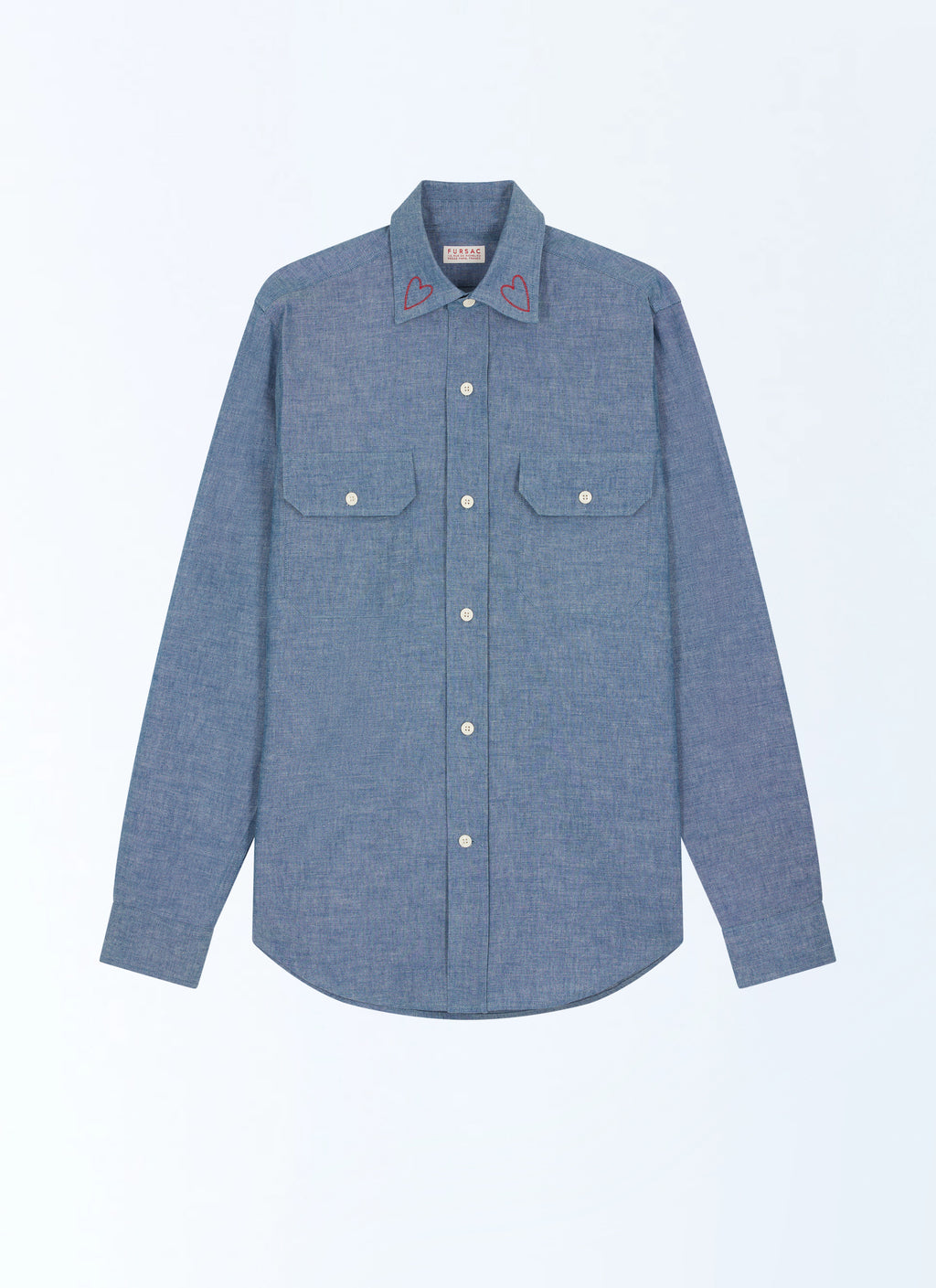 Surchemise En Chambray Brodée - Persan