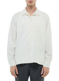 Surchemise Motif Losange Brodé - Blanc