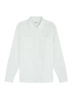 Surchemise Motif Losange Brodé - Blanc