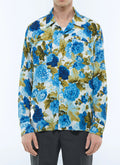 Chemise Manches Longues Imprimé Fleurs - Imprimé Fleuri Foncé