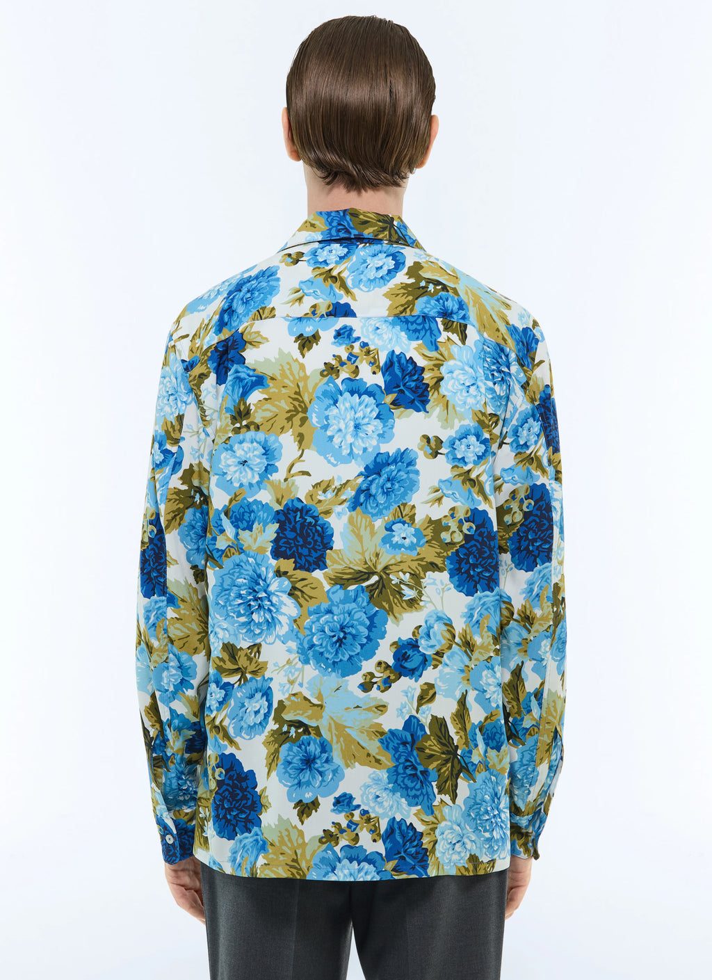 Chemise Manches Longues Imprimé Fleurs - Imprimé Fleuri Foncé