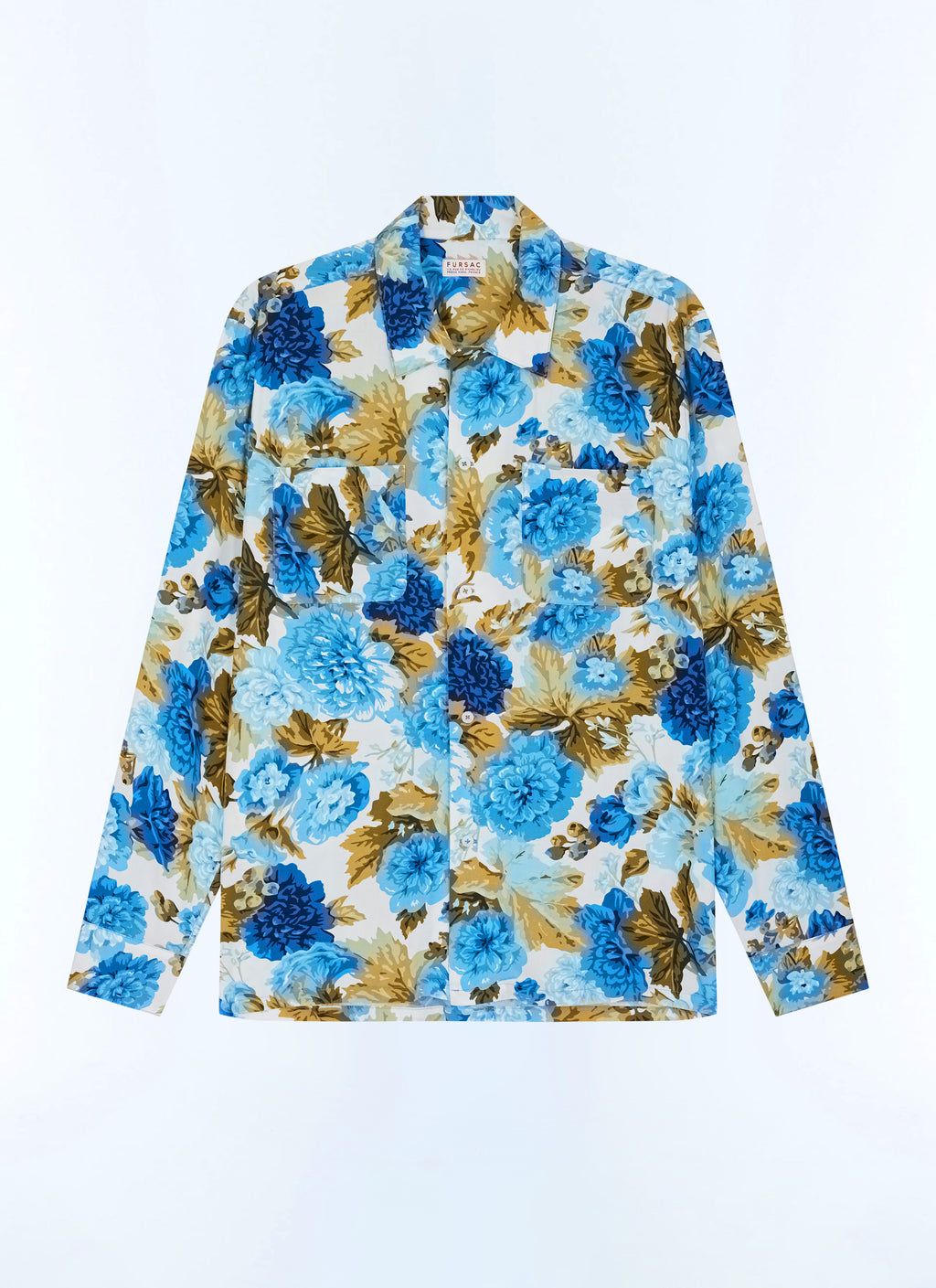 Chemise Manches Longues Imprimé Fleurs - Imprimé Fleuri Foncé