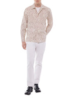 Sobrecamisa Con Estampado De Camuflaje - Crudo