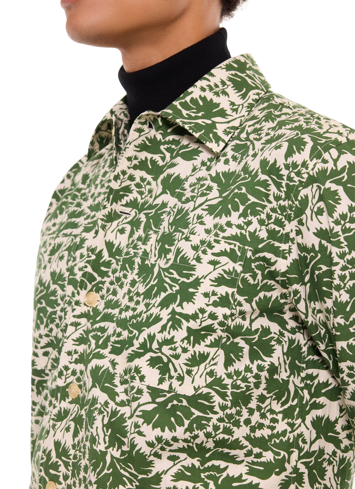 Surchemise Imprimé Camouflage - Olive