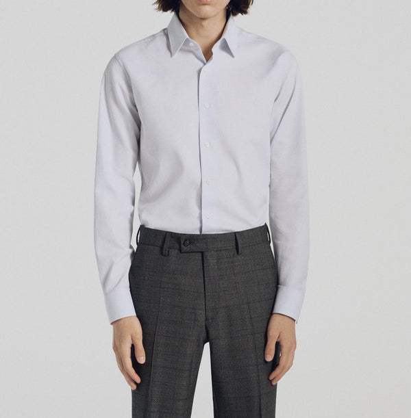 Fursac - Chemise À Pois Bleus En Coton - Ciel - Homme