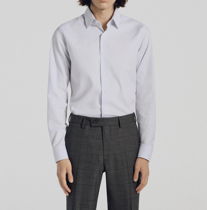 Fursac - Chemise À Pois Bleus En Coton - Ciel - Homme