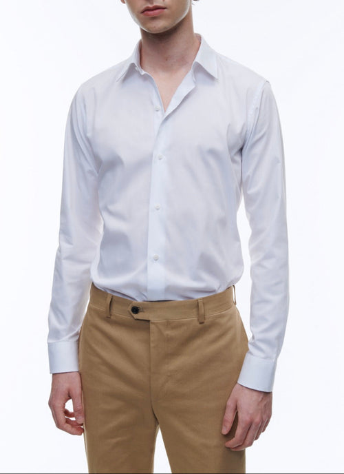 Fursac - Chemise En Popeline De Coton Biologique - Blanc - Homme