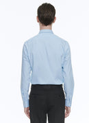 Fursac - Chemise En Popeline De Coton - Ciel - Homme