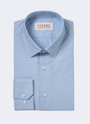 Fursac - Chemise En Popeline De Coton - Ciel - Homme