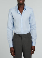 Fursac - Cotton Poplin Shirt - Sky Blue - Men