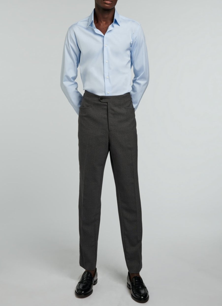 Fursac - Cotton Poplin Shirt - Sky Blue - Men