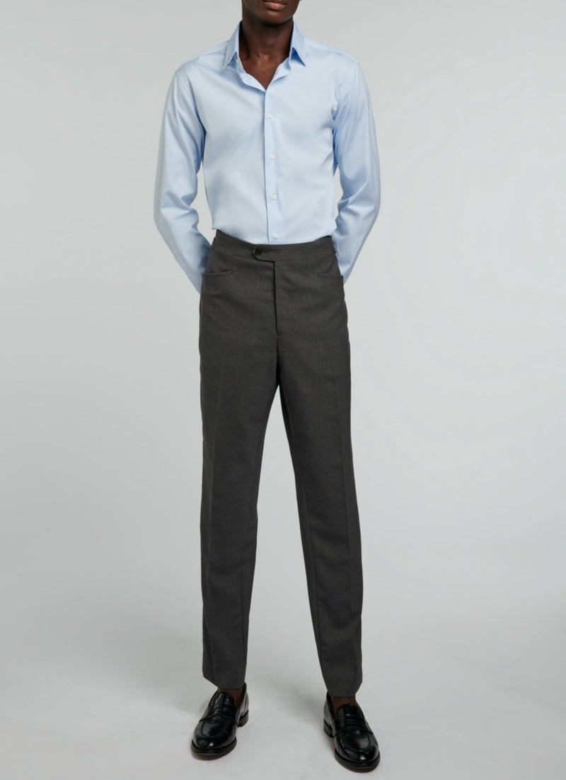 Fursac - Chemise En Popeline De Coton - Ciel - Homme