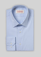 Fursac - Cotton Poplin Shirt - Sky Blue - Men