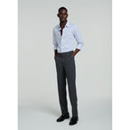 Fursac - Sky Blue Striped Cotton Poplin Shirt - Sky Blue - Stripes