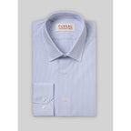 Fursac - Sky Blue Striped Cotton Poplin Shirt - Sky Blue - Stripes