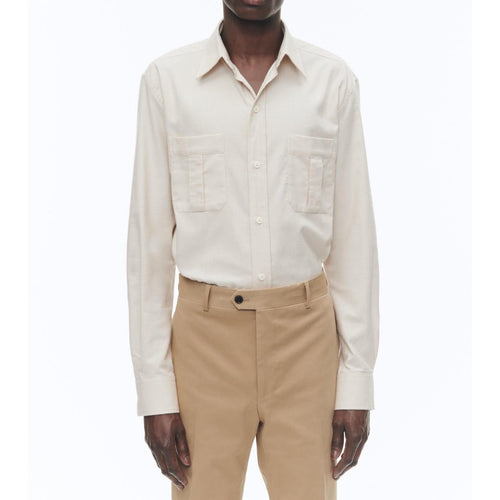 Surchemise Beige En Flanelle De Coton - Beige