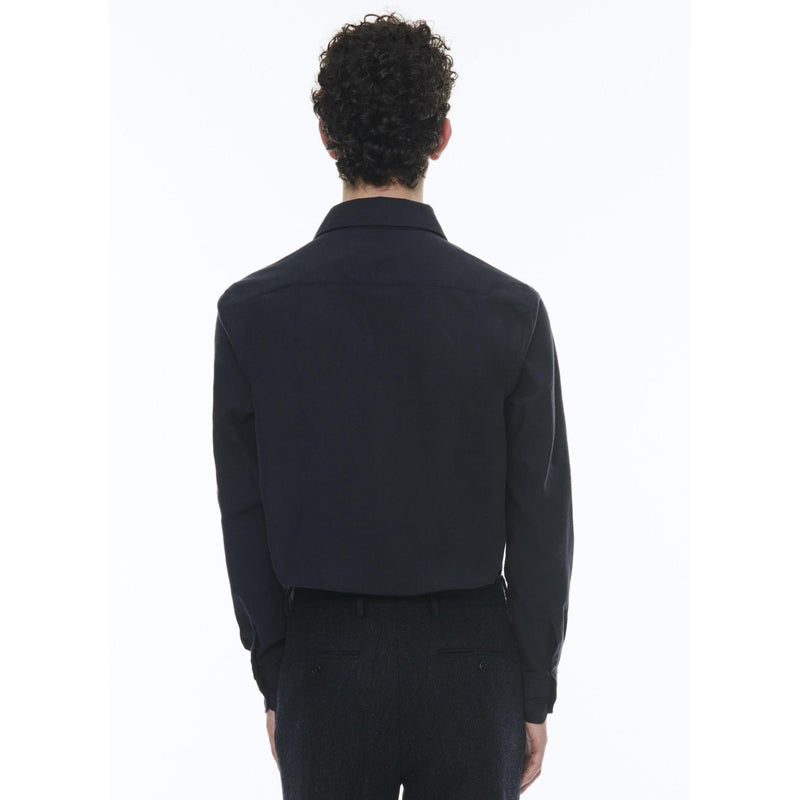Surchemise En Flanelle De Coton - Bleu Marine