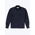 Fursac - Surchemise En Flanelle De Coton - Bleu Marine