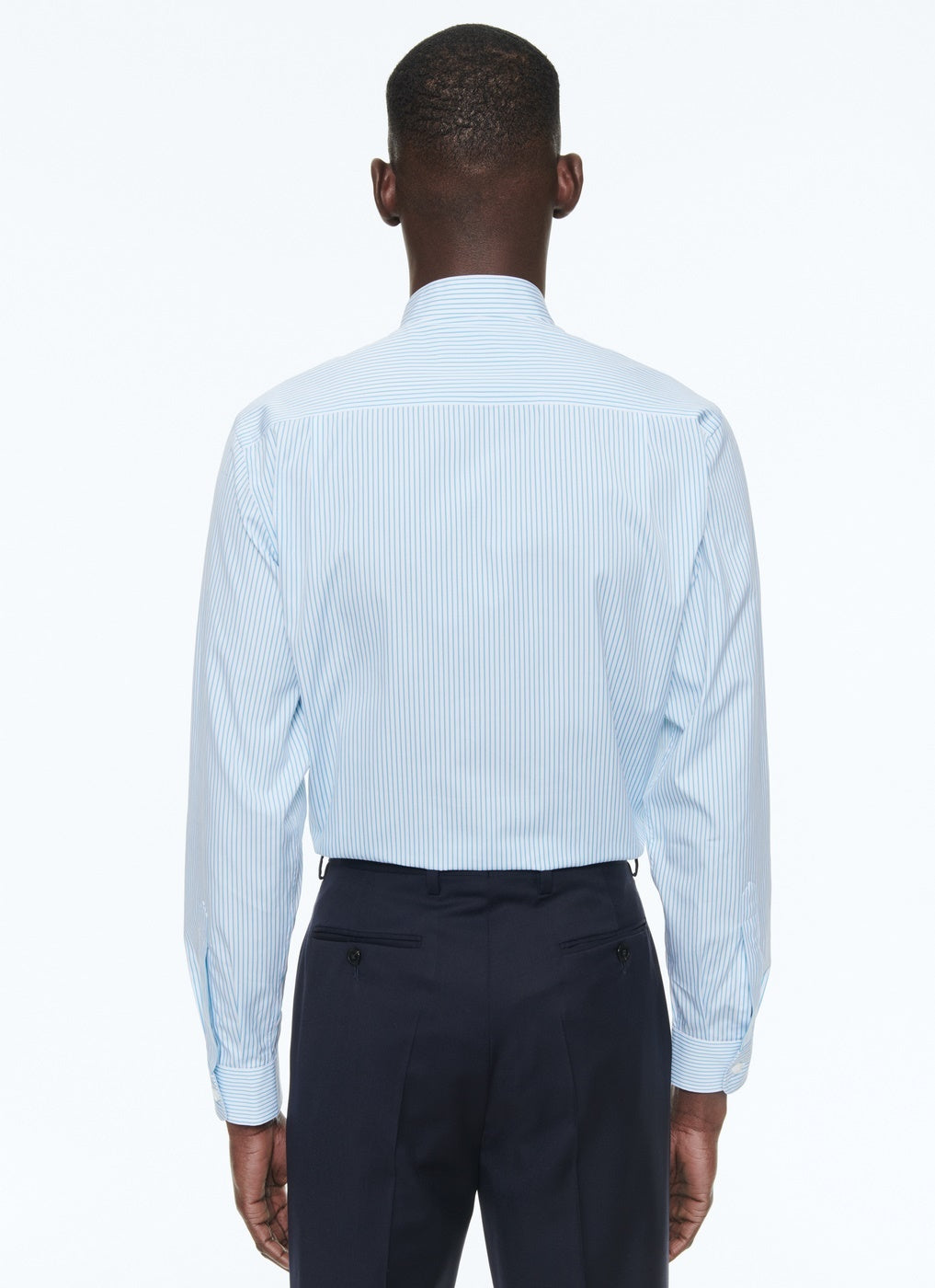 Fursac - Cotton Poplin Striped Shirt - Turquoise - Men