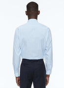 Fursac - Chemise En Popeline De Coton À Rayures - Turquoise - Homme