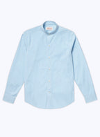 Fursac - Cotton Poplin Striped Shirt - Turquoise - Men