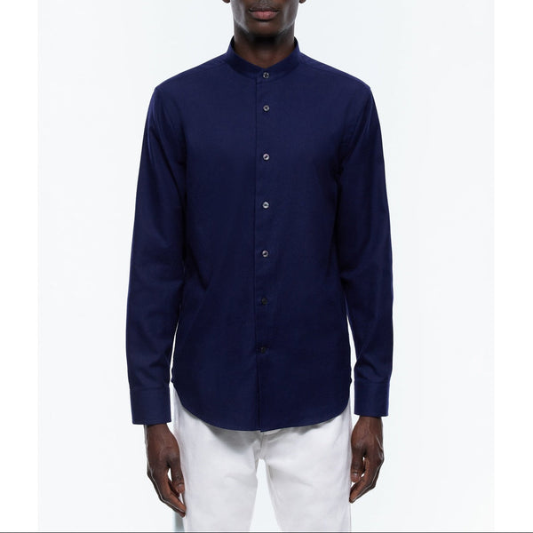 Fursac - Chemise Coton Gratté Marine - Marine