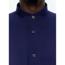 Chemise Coton Gratté Marine - Marine