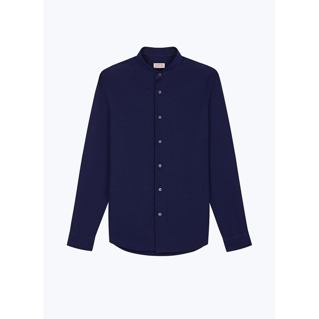 Fursac - Chemise Coton Gratté Marine - Marine