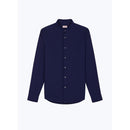 Camisa de algodón cepillado azul marino - Azul marino