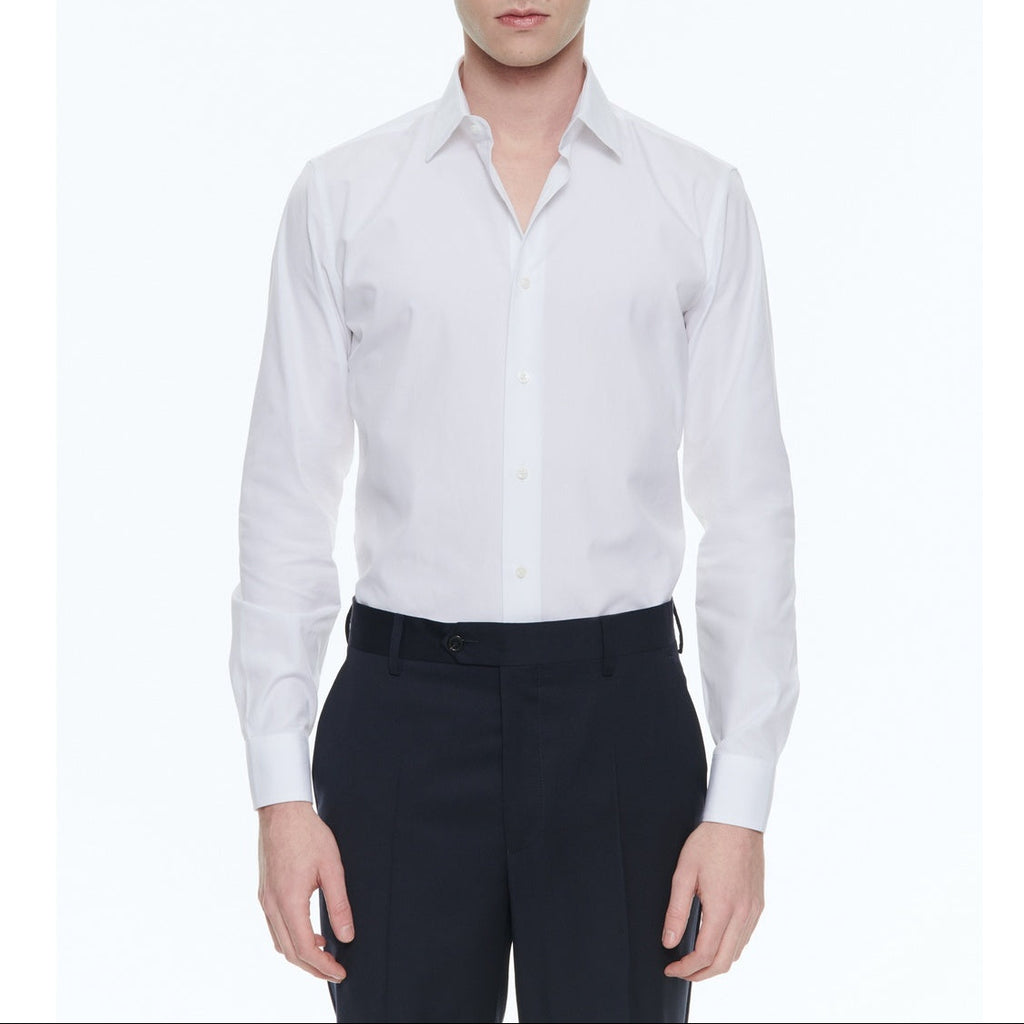 Chemise Blanche En Twill De Coton - Blanc